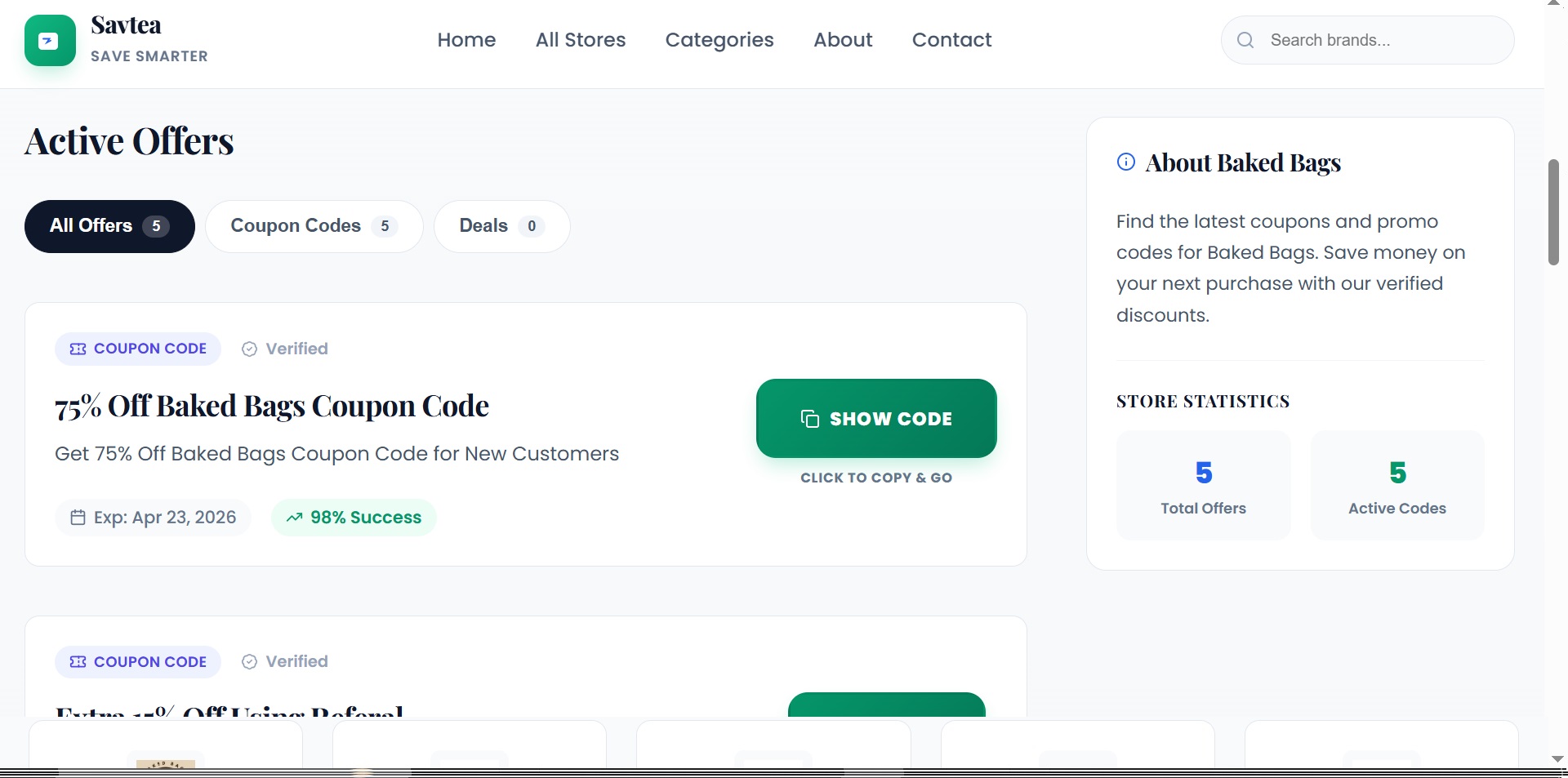Savtea – High-Conversion Coupon & Deal Platform - Image 4